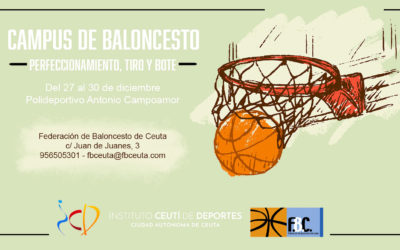 La Federación de Baloncesto de Ceuta abre las inscripciones para su campus navideño