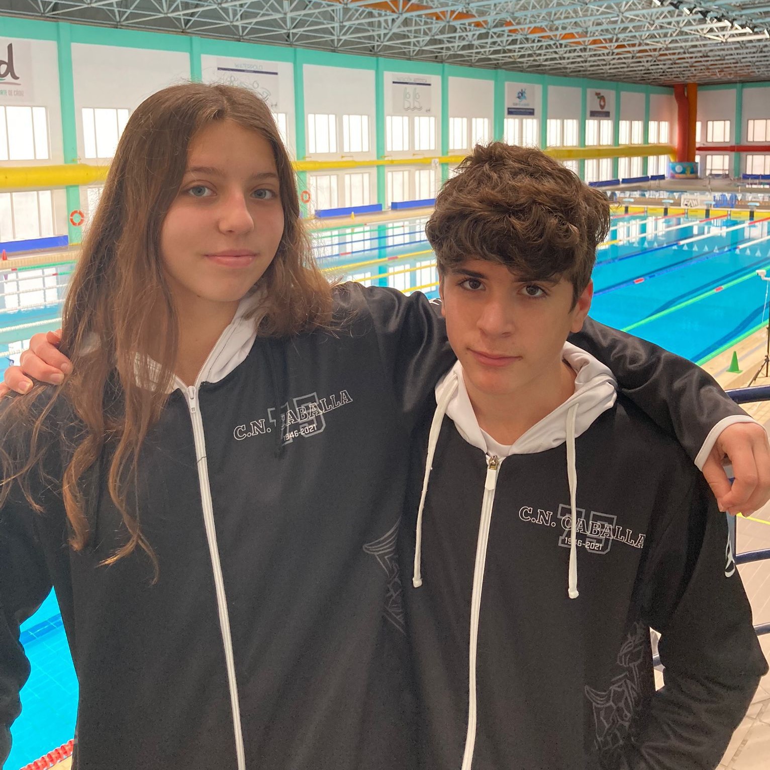 Marina Foncubierta y Pablo González rozan la medalla en el Campeonato de Andalucía infantil de Natación