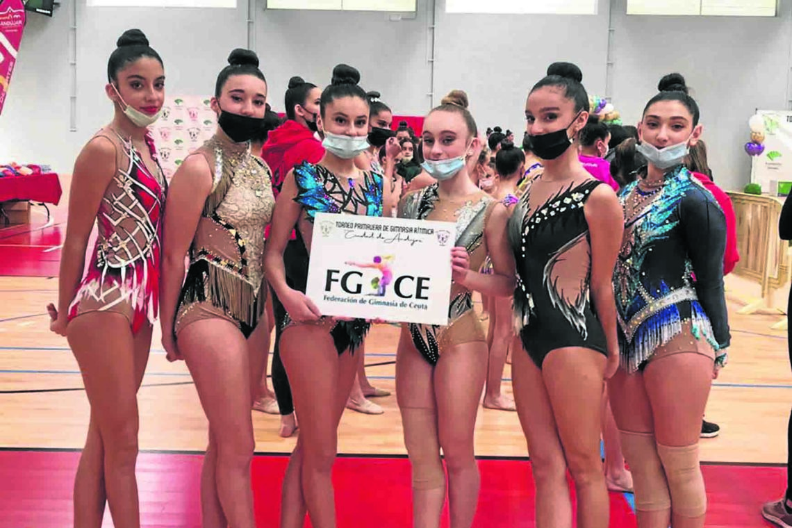 Las gimnastas de la Federación de Gimnasia de Ceuta consiguen once medallas en el Campeonato de Andújar