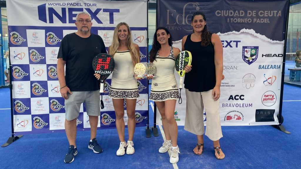 Natividad López y Almudena Marchena, y Rodrigo Coello y Belar Vera, ganan el I Torneo WPT Next Ceuta de pádel