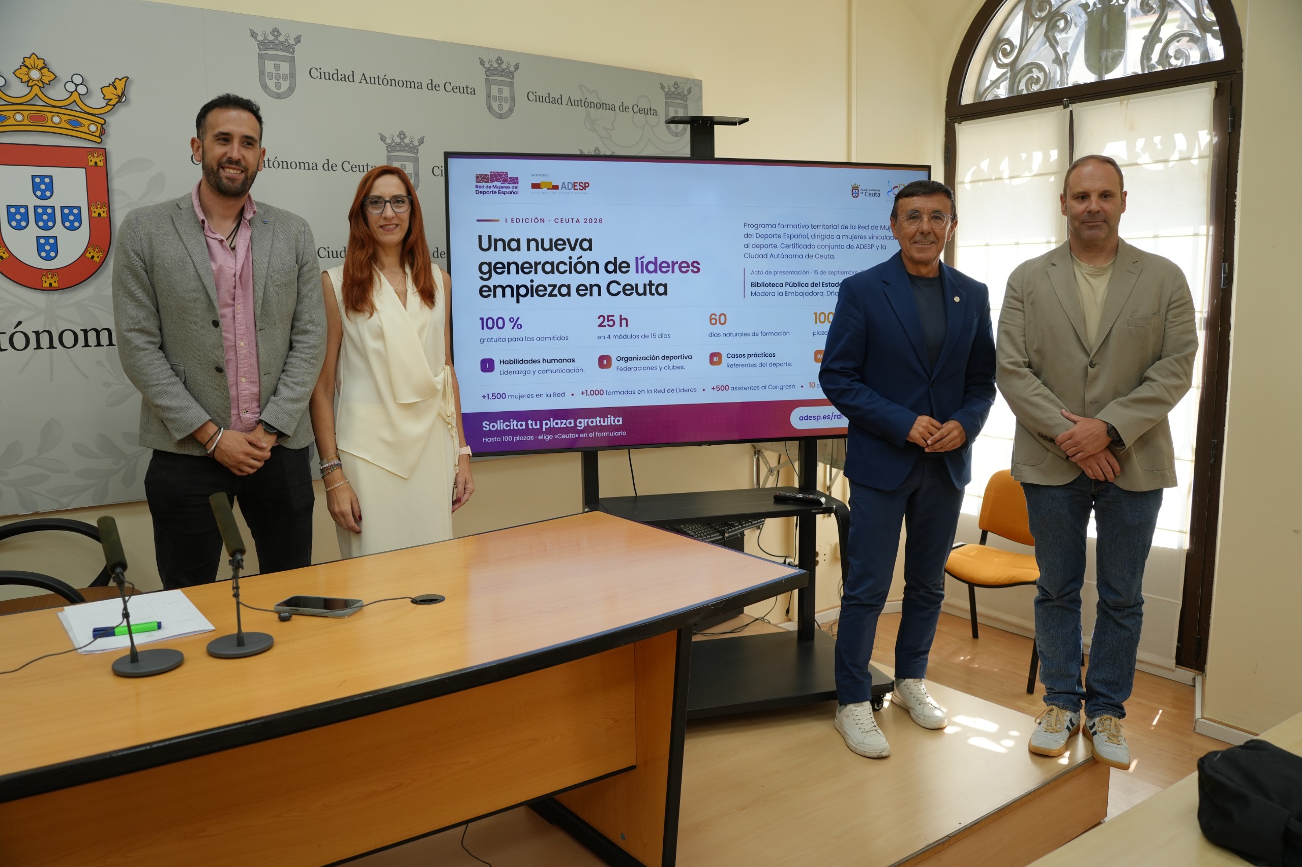 Ceuta se incorpora a la Red de Líderes para impulsar la formación y el liderazgo de las mujeres en el deporte