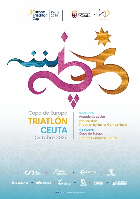Cartel del XXXII Triatlón Ciudad Autónoma de Ceuta
